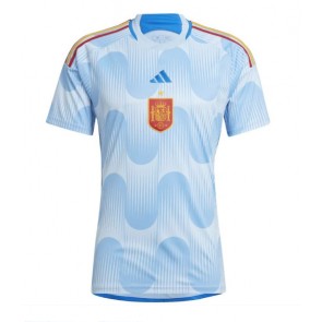 Maillot de foot Espagne Extérieur Monde 2022 Manches Courte